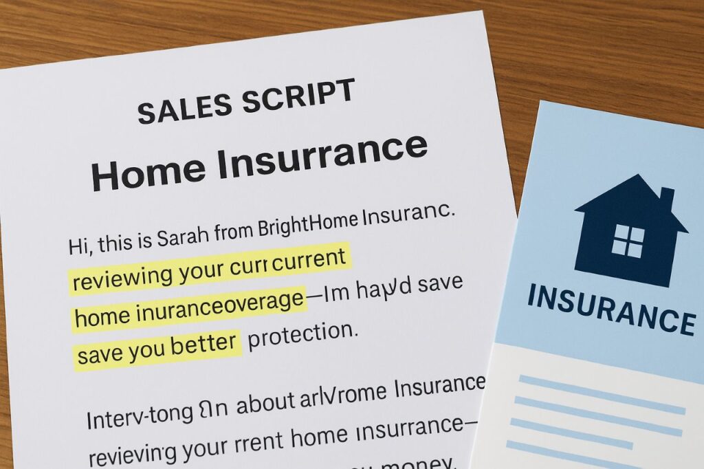 What is a Home Insurance Script?