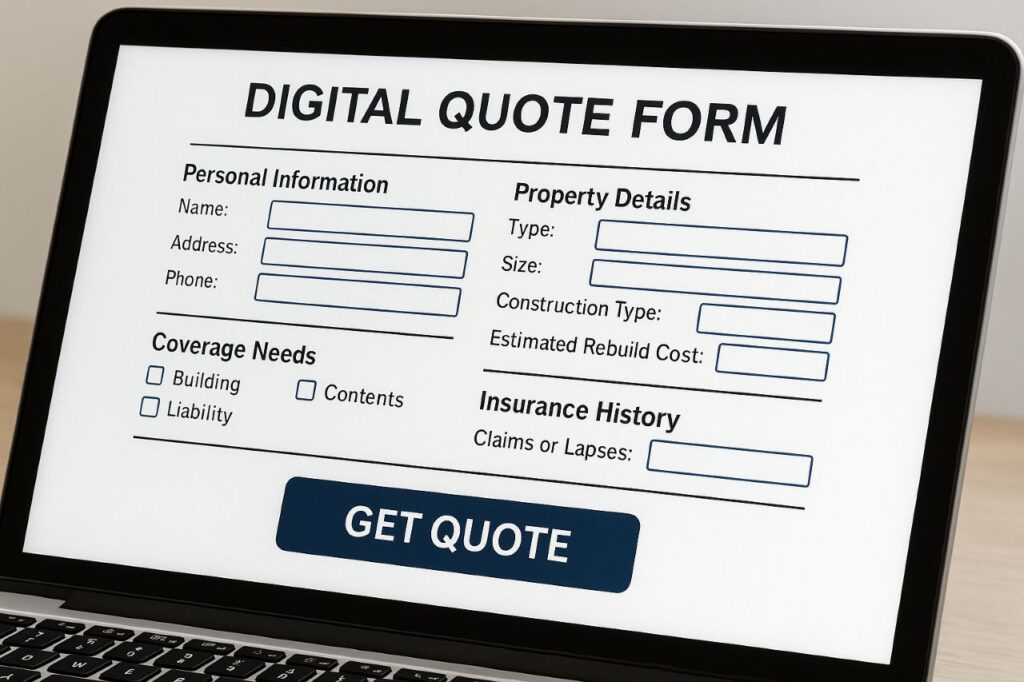 How a Home Insurance Quote Form Helps You Customize Your Policy